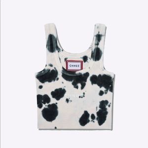 CHNGE Cookies & Cream Cropped Ribbed Tank • Medium • WORN ONCE